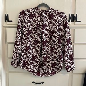 Ann Taylor, Size SP, White and Maroon patterned too